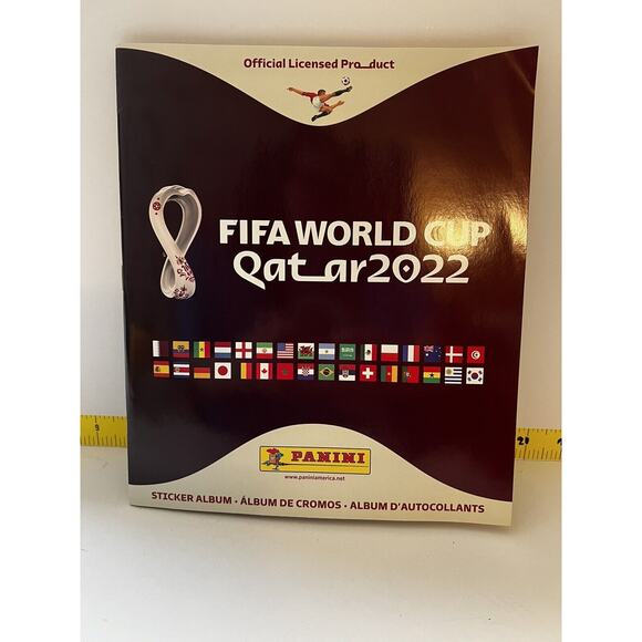 Official Panini FIFA World Cup 2022 Qatar Soccer Soft Cover Sticker Album NEW - Picture 1 of 7